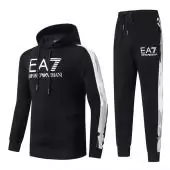 Trainingsanzug armani acheter homme hoodie ea7 logo n88786 noir